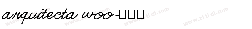 arquitecta woo字体转换